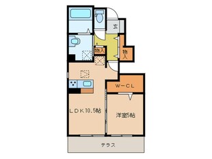 D-room唐原　A棟の物件間取画像